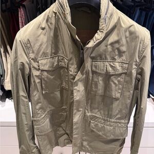 Massimo Dutti Olive Military Jacket